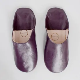 Plum Small Babouche Slippers